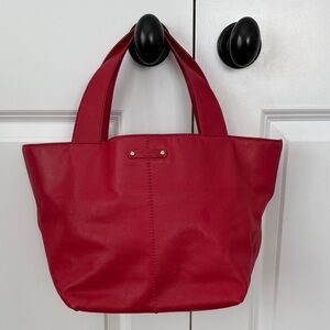 kate spade Red Leather Tote Bag NWOT $350 with dust bag